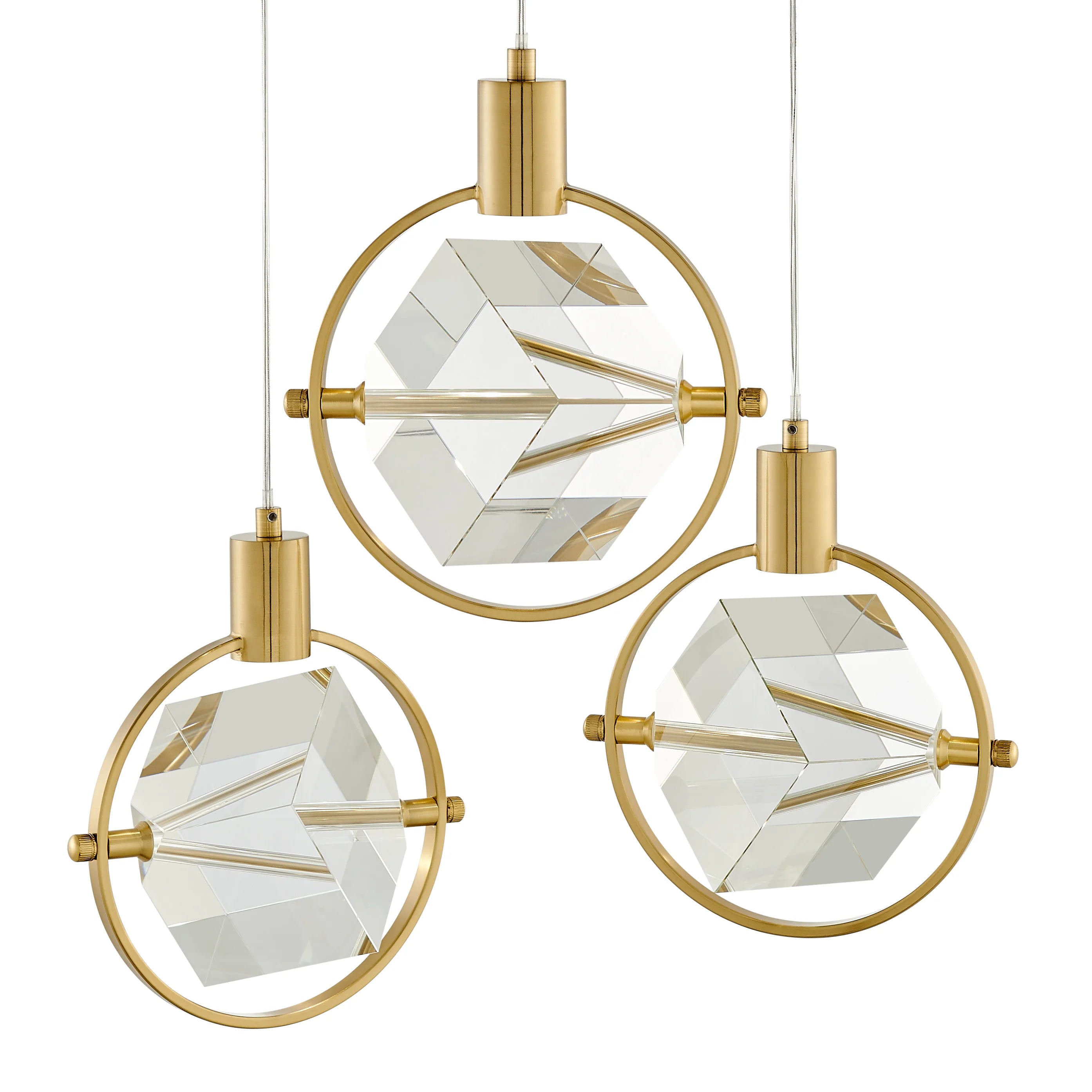 MILA CUBE CHANDELIER - Euro Living Furniture