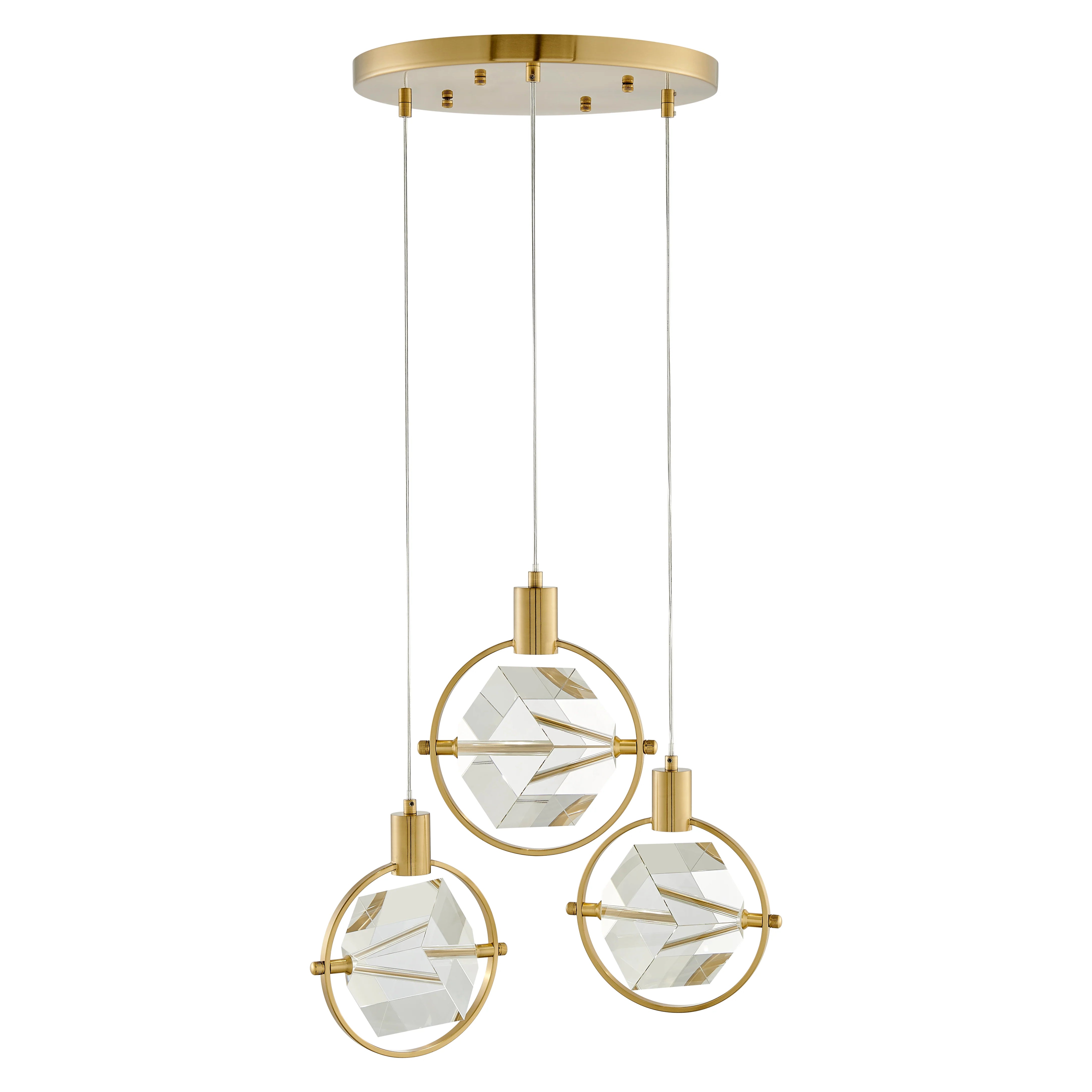 MILA CUBE CHANDELIER - Euro Living Furniture