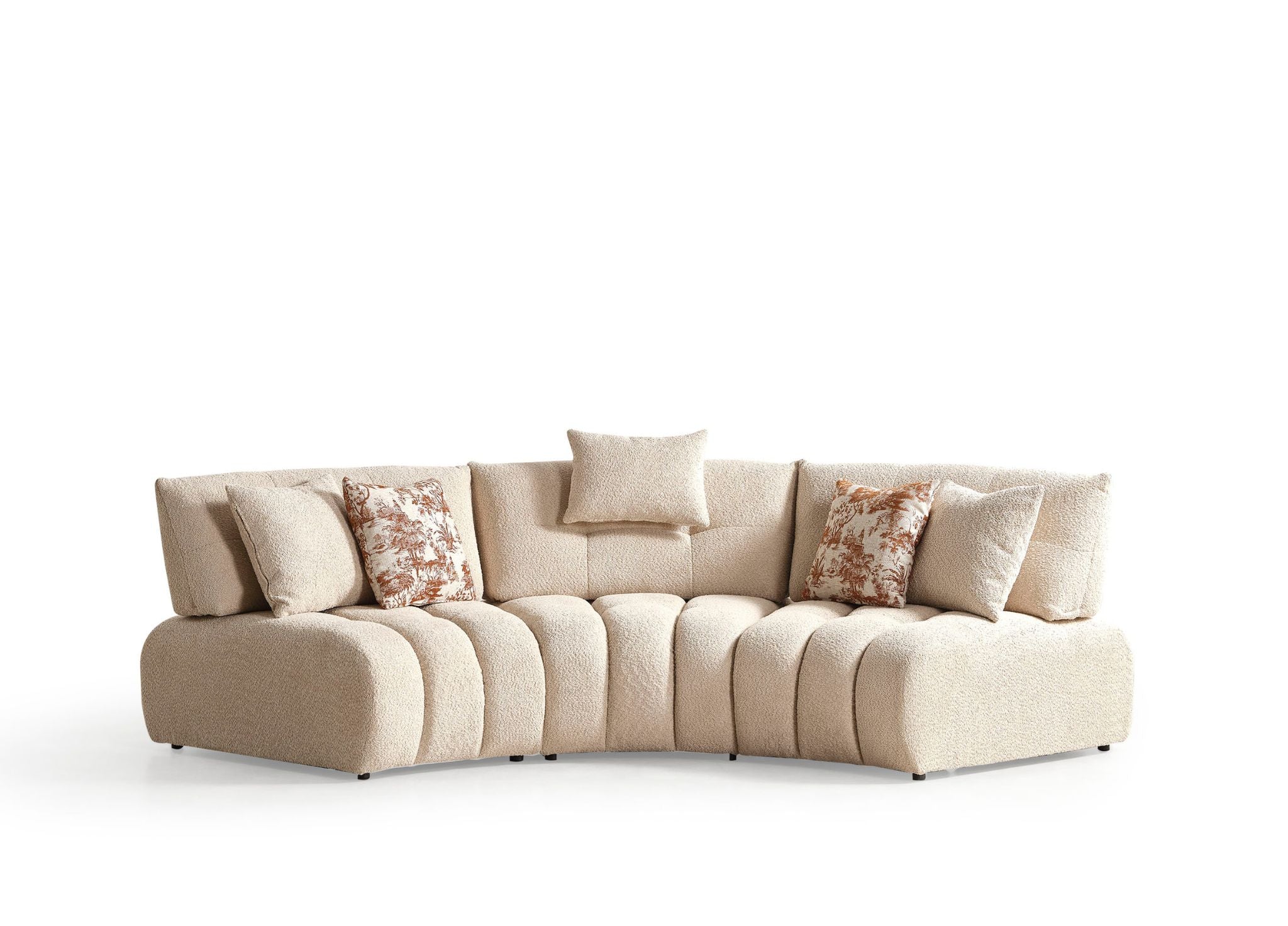 MOON BUCLE SECTIONAL - Euro Living Furniture