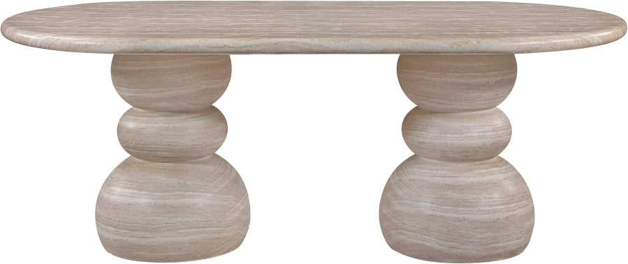 Nathan Travertine Dining Table