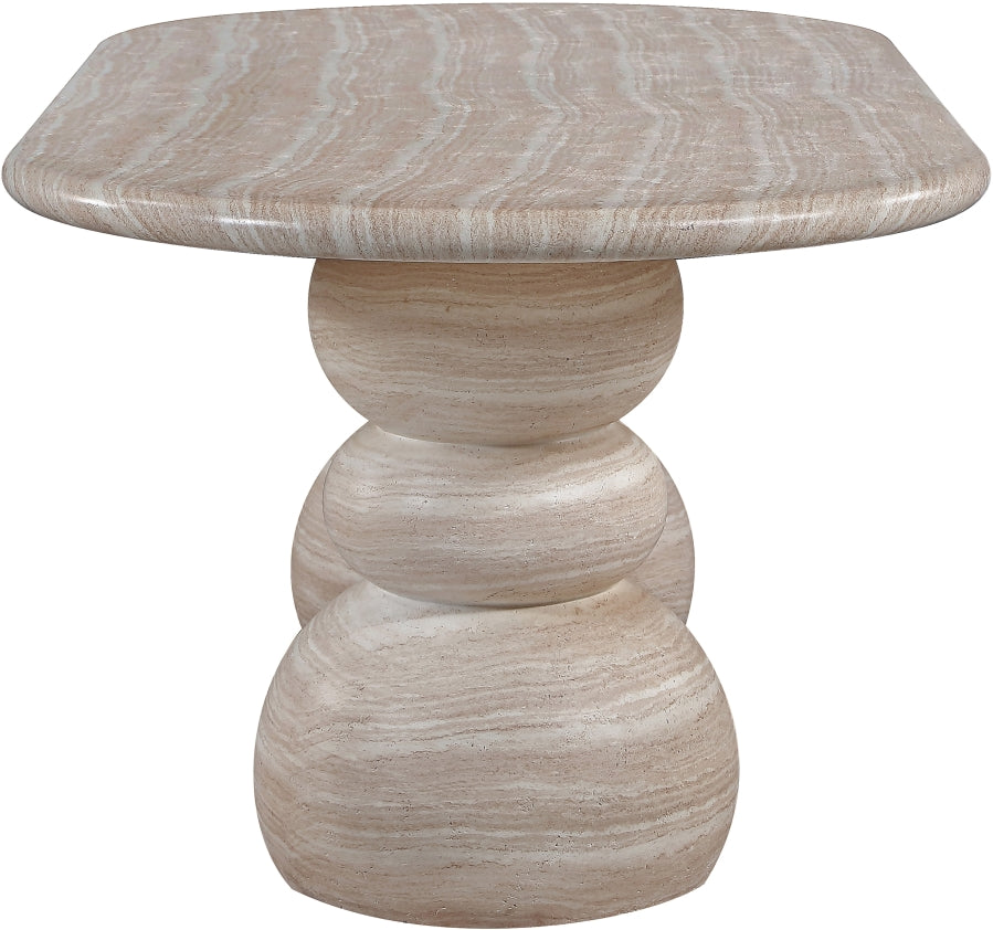 Nathan Travertine Dining Table