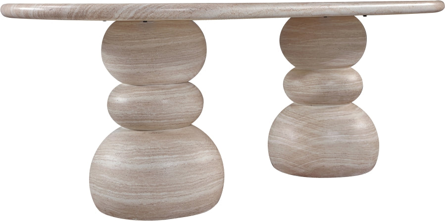 Nathan Travertine Dining Table