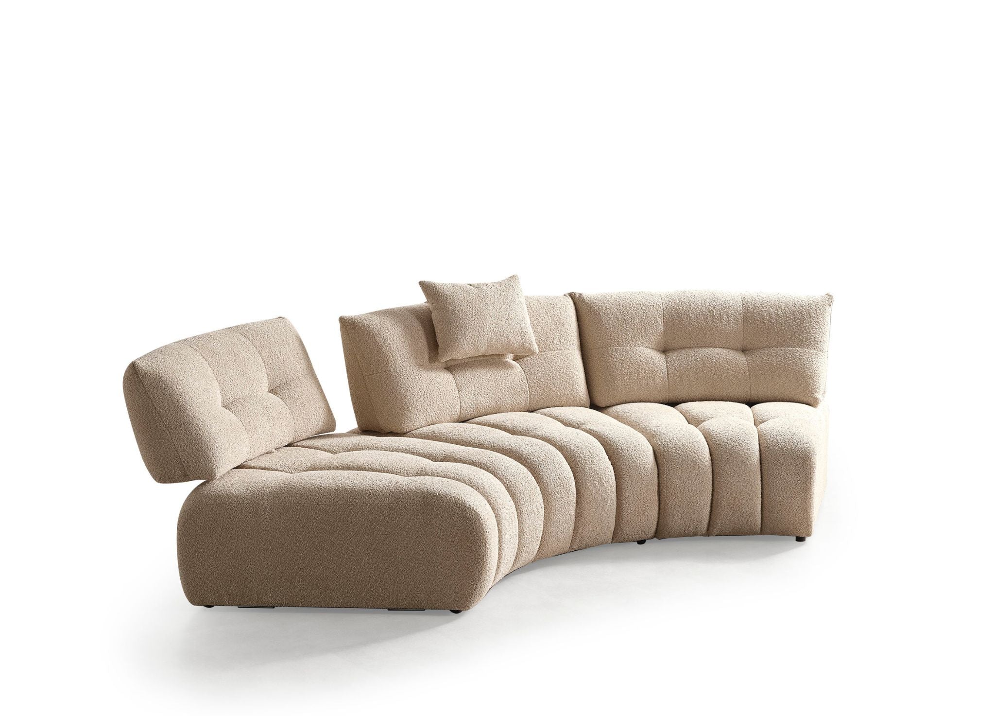 MOON BUCLE SECTIONAL - Euro Living Furniture
