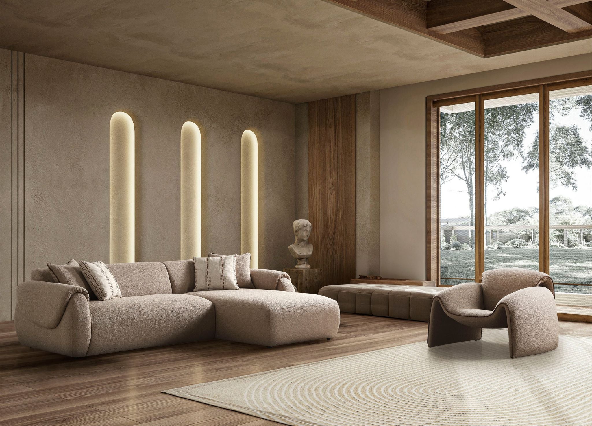 CURVES SECTIONAL | BUCLE - Euro Living Furniture