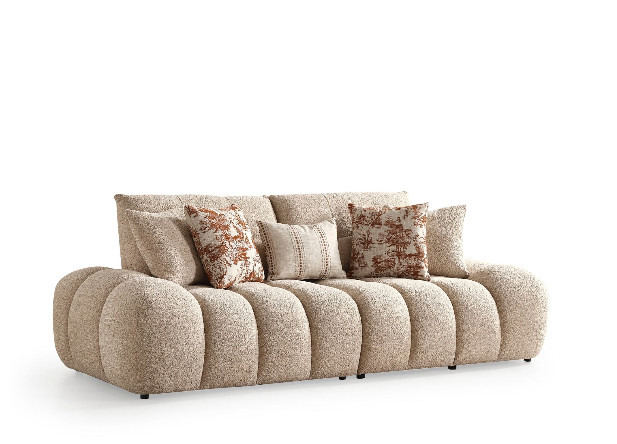 MOON BUCLE SECTIONAL - Euro Living Furniture