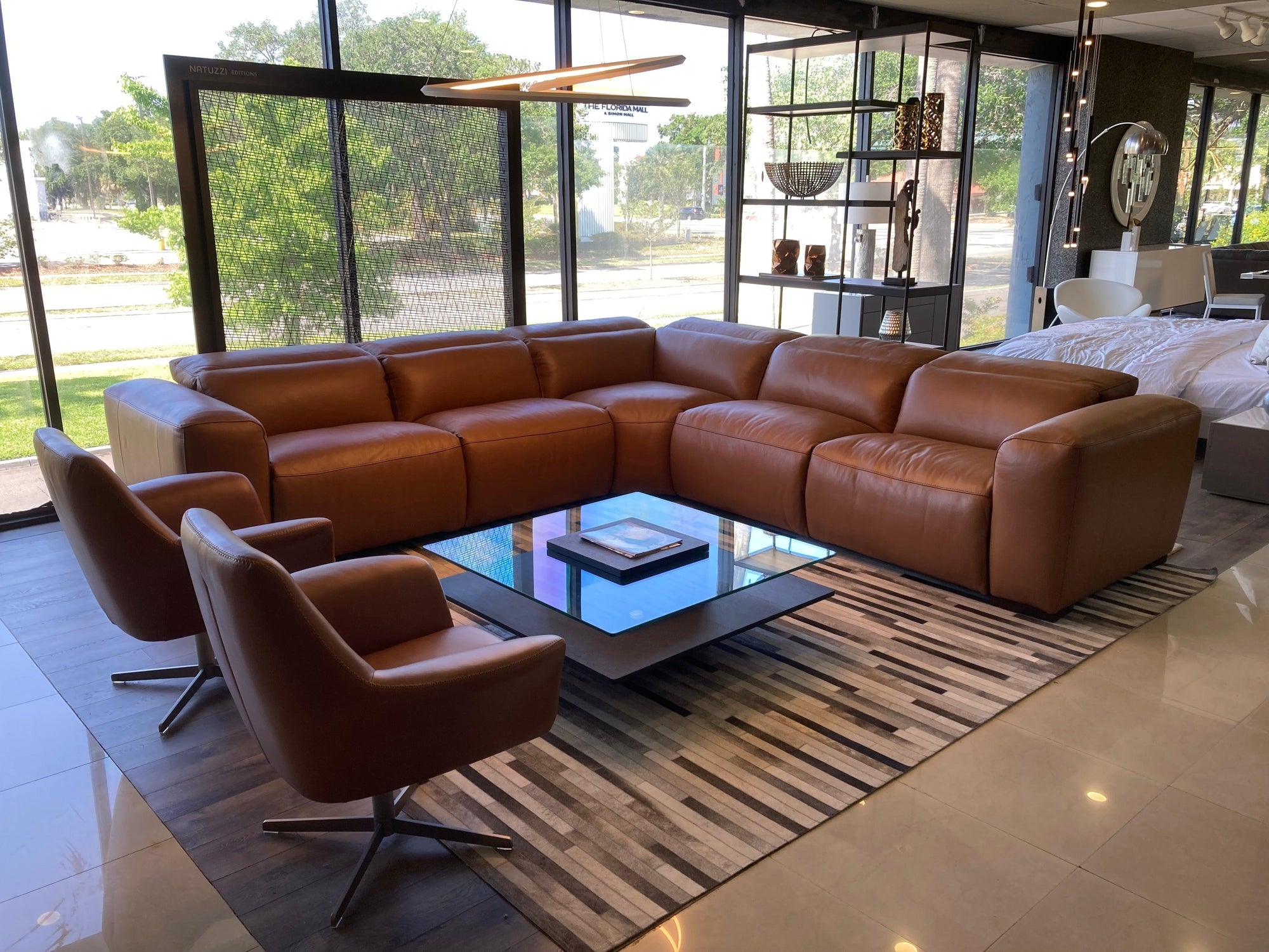 Antonio Leather Sectional - Euro Living Furniture
