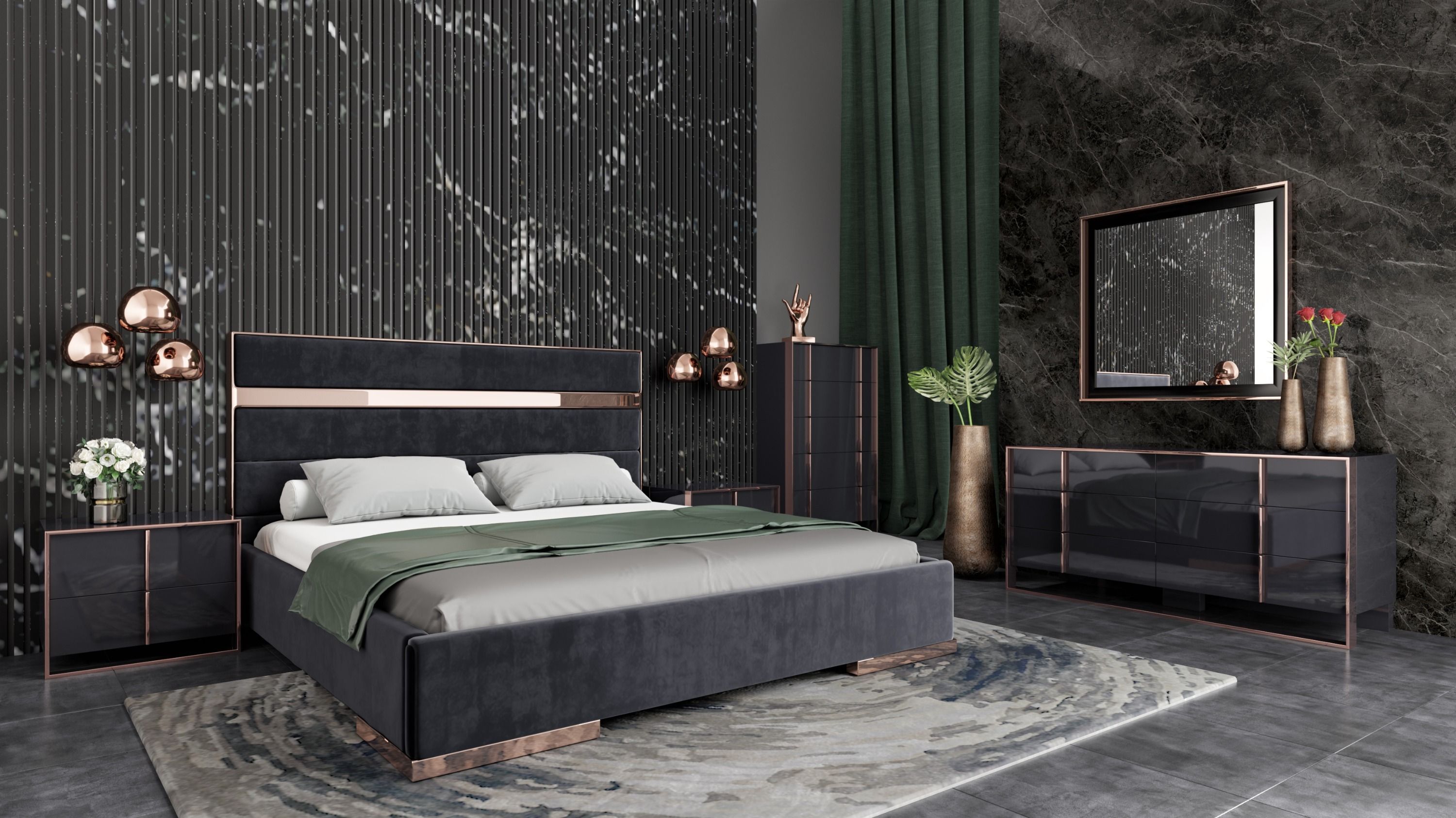 Domus Modern King Bedroom Set