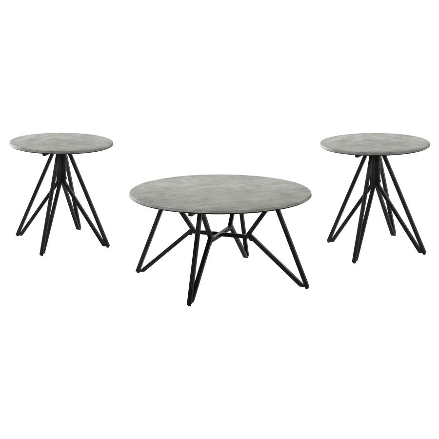 Carmen Coffee Table + 2 End Tables - Euro Living Furniture