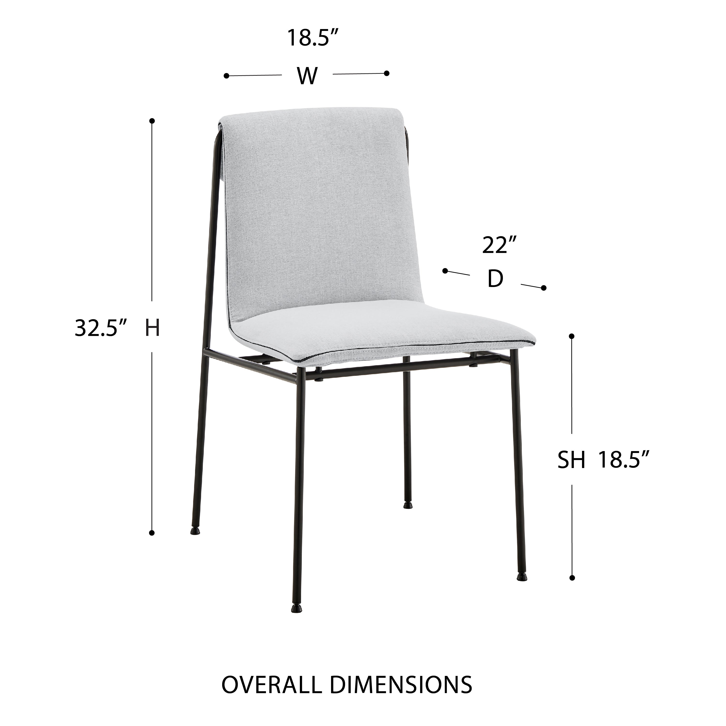 Lina Dining Chair - Euro Living Furniture