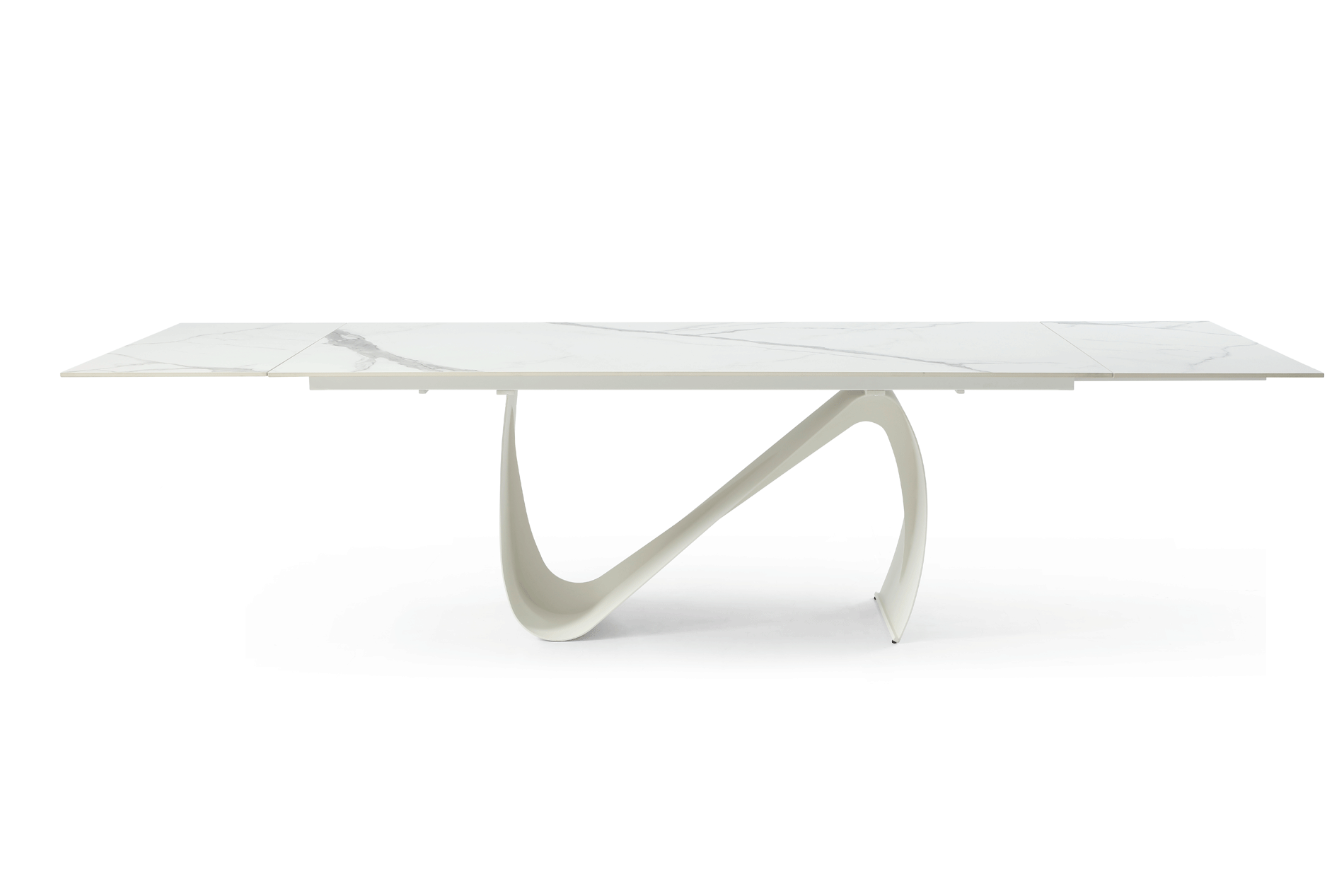 Marceline Table White Ceramic Top 123in - Euro Living Furniture