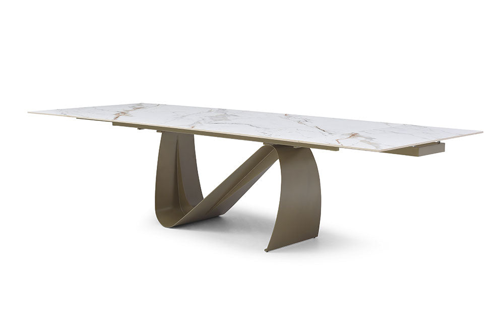 Calista Dining Table Ceramic 123in - Euro Living Furniture