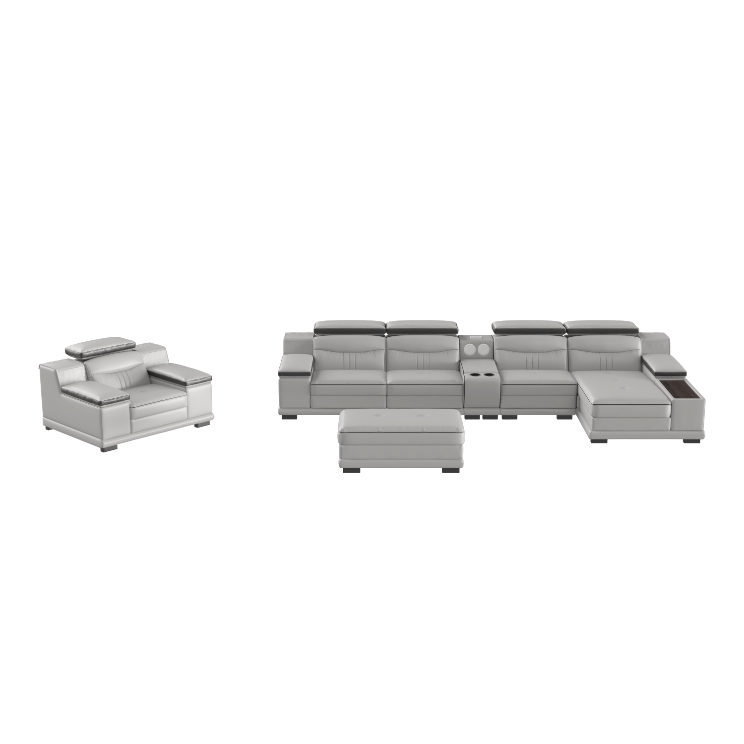 LuxeFlow Modular Sectional - Euro Living Furniture