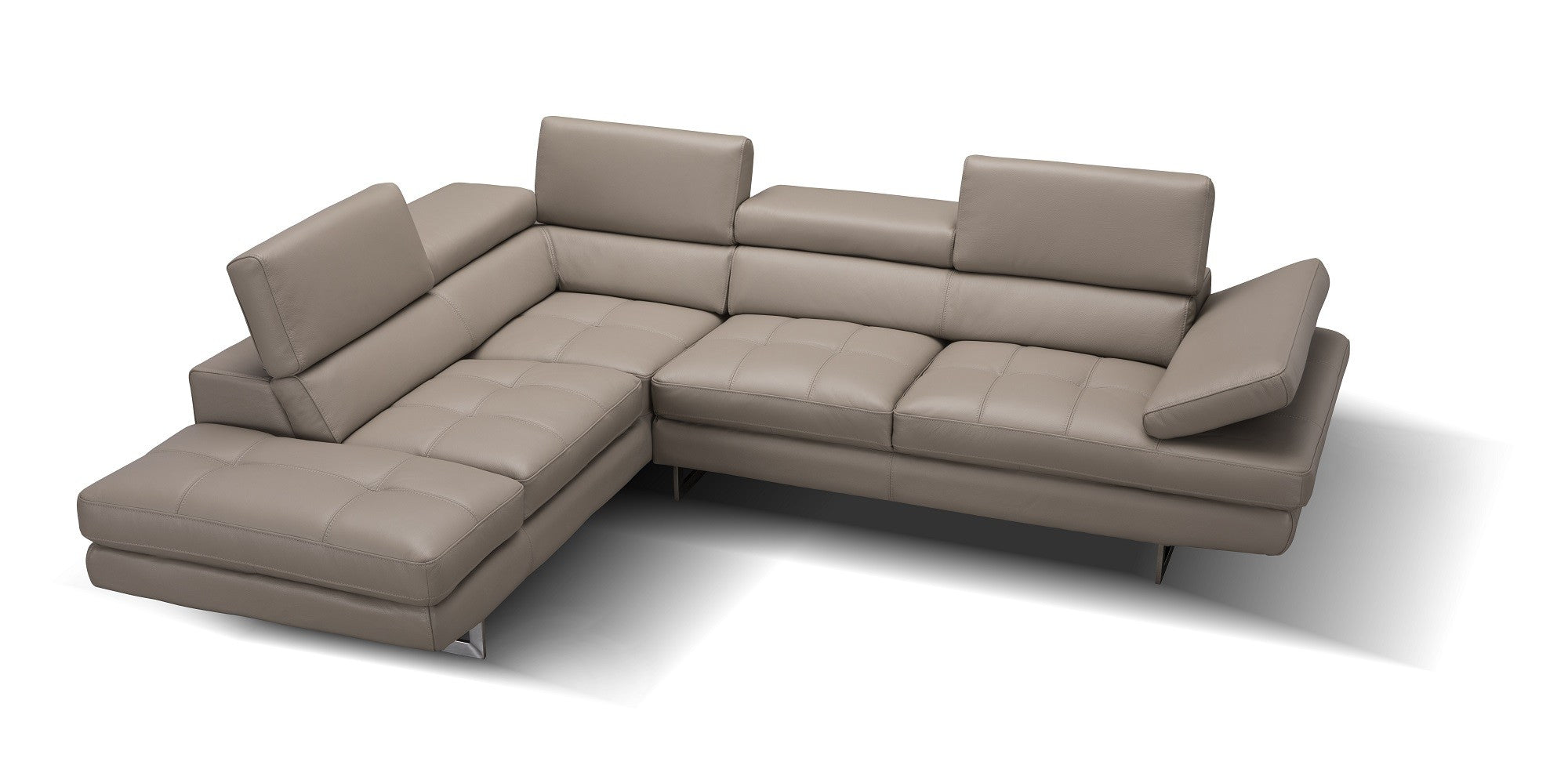 CHECKMATE LEATHER SECTIONAL - Euro Living Furniture