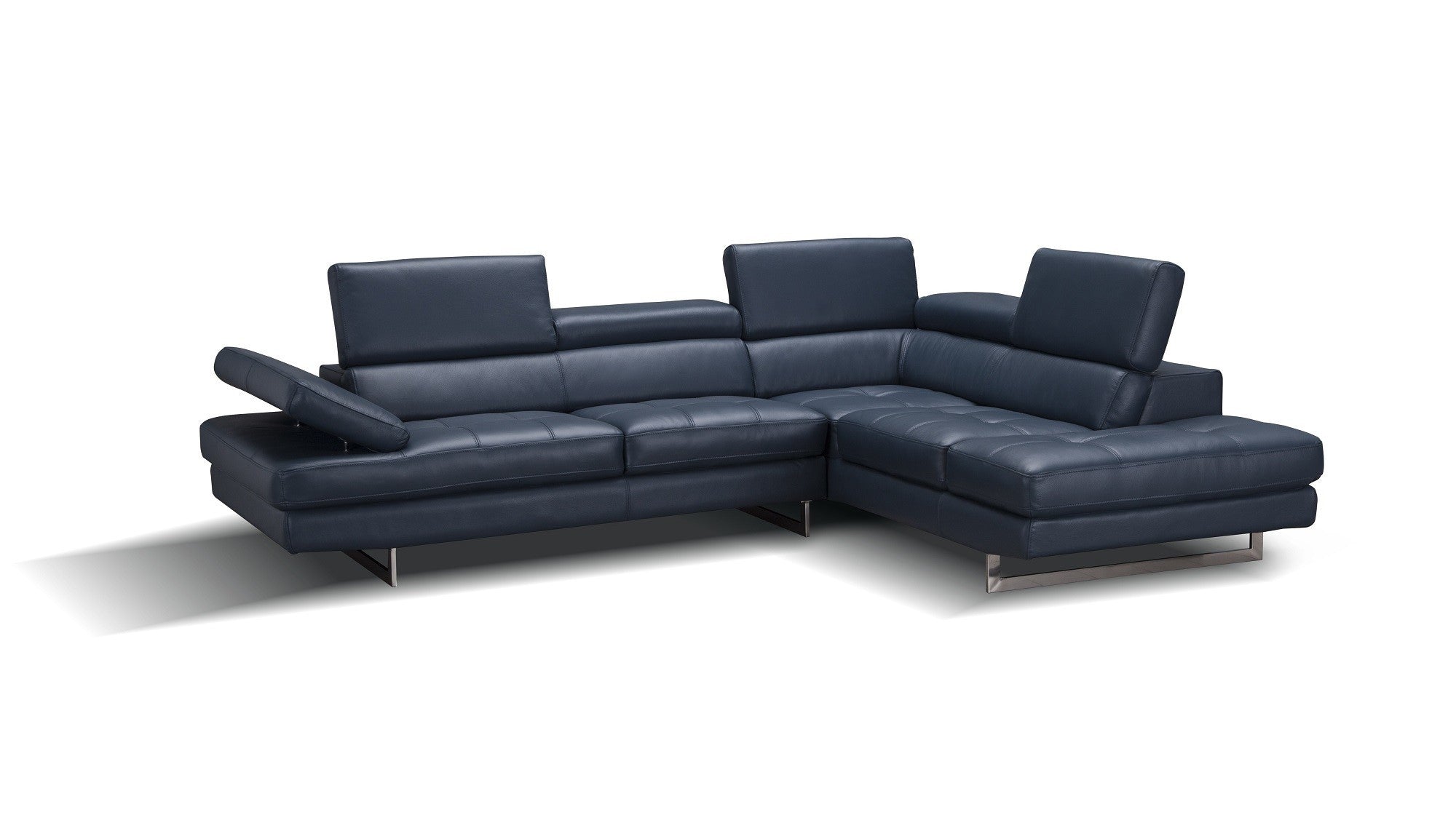 CHECKMATE LEATHER SECTIONAL - Euro Living Furniture