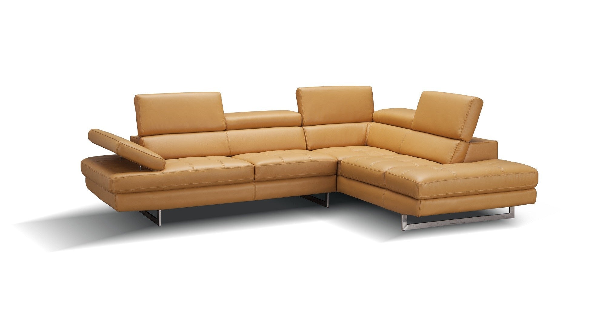 CHECKMATE LEATHER SECTIONAL - Euro Living Furniture