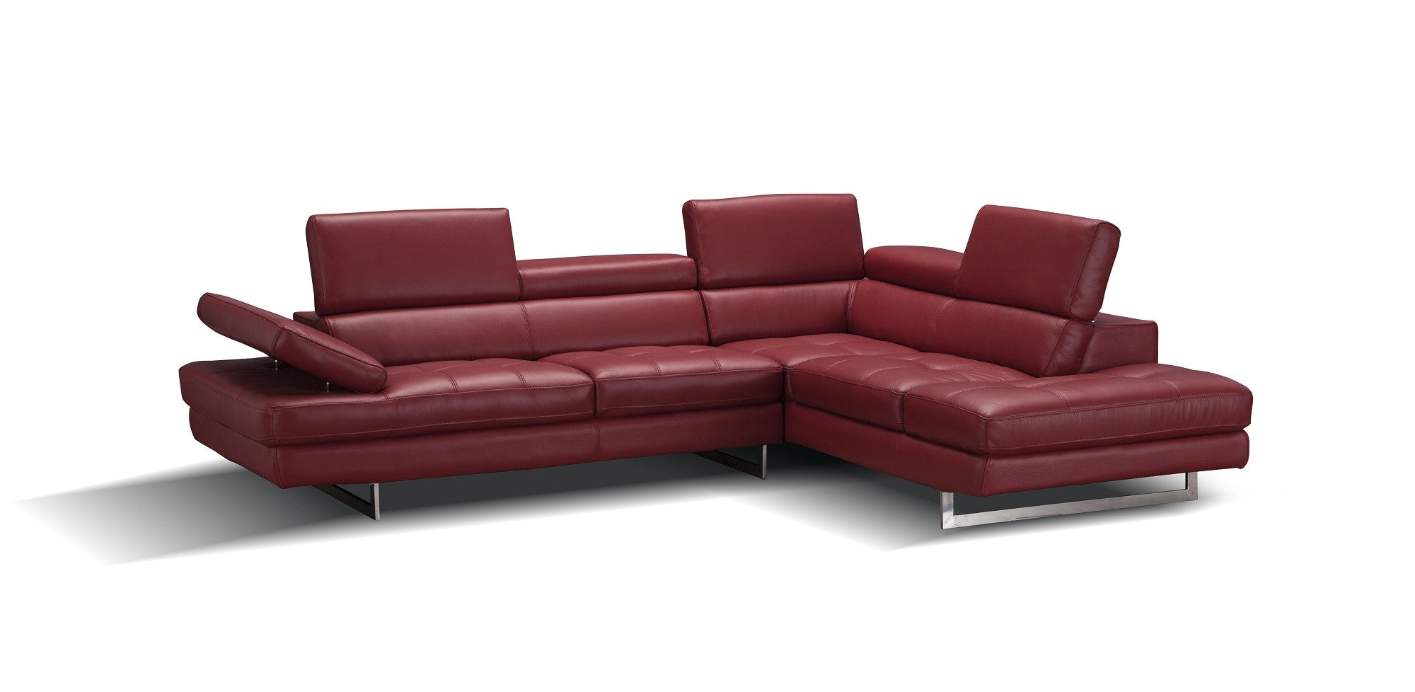CHECKMATE LEATHER SECTIONAL - Euro Living Furniture
