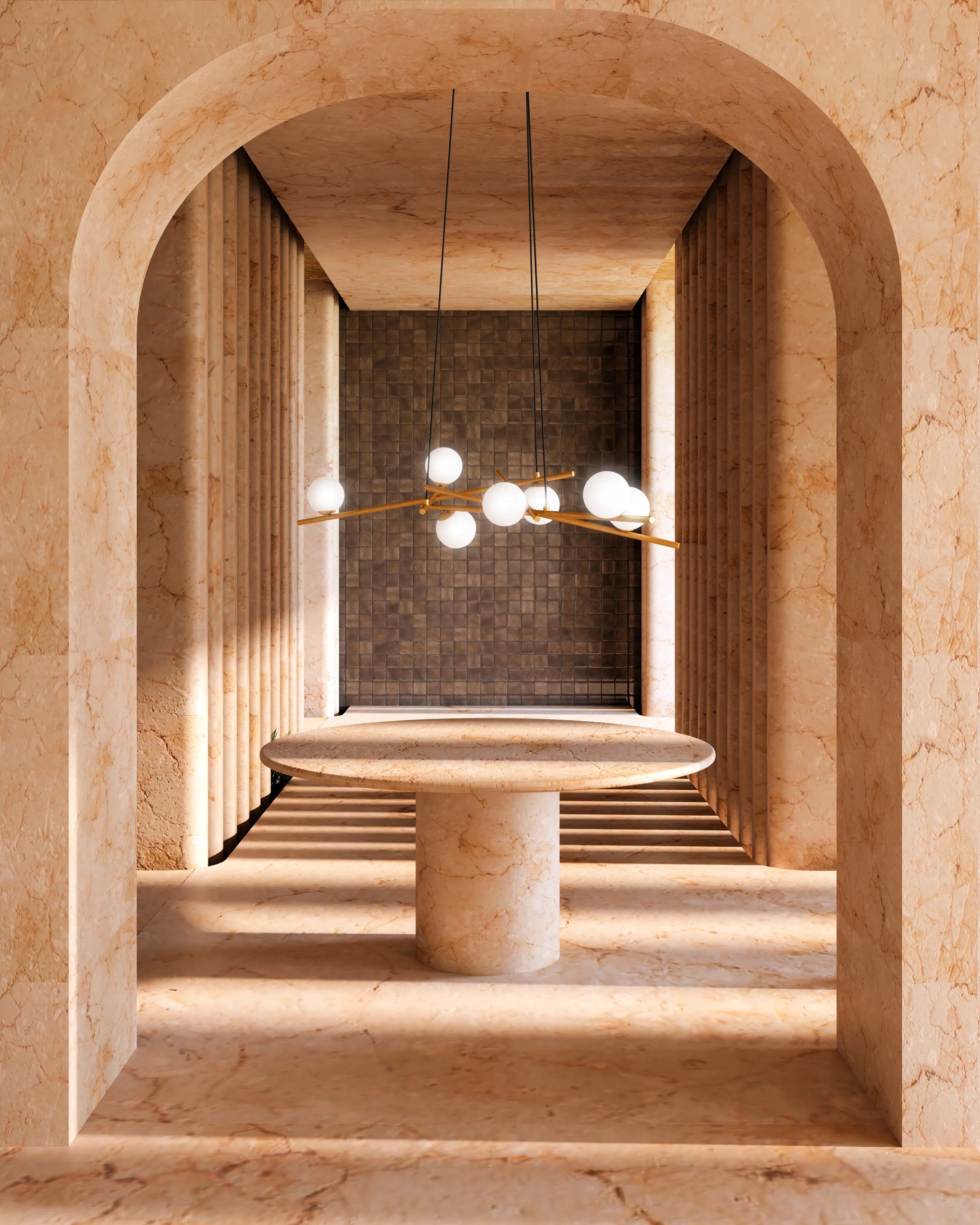 ARA 54-in CHANDELIER - Euro Living Furniture