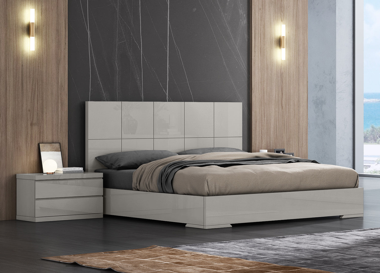 ANNE BED | LACQUER - Euro Living Furniture