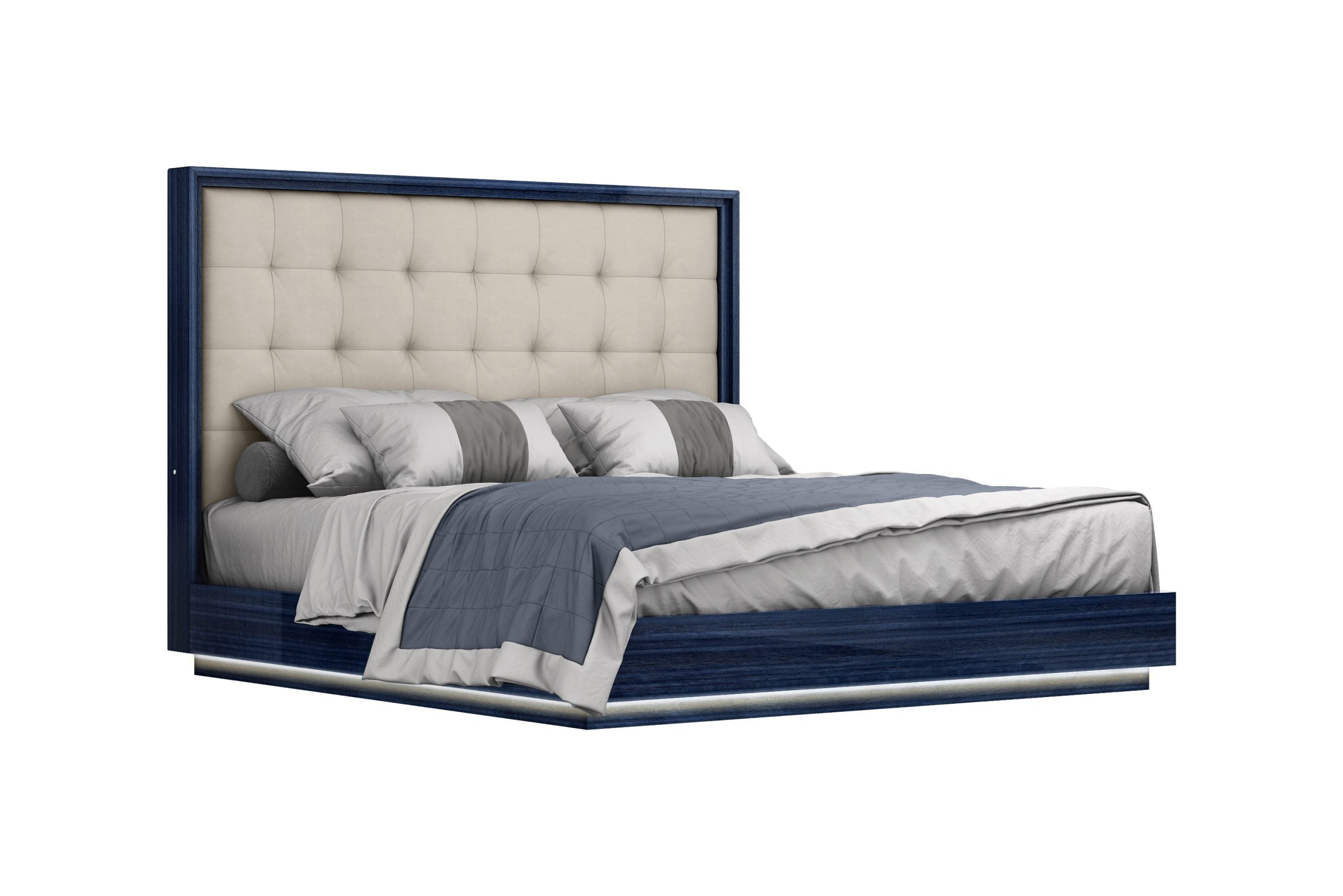 ALEXA TUFTED BED - Euro Living Furniture
