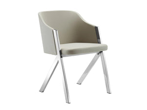 Acosta Dining Chair - Taupe - Euro Living Furniture