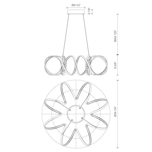 Harmony Pendant - Euro Living Furniture