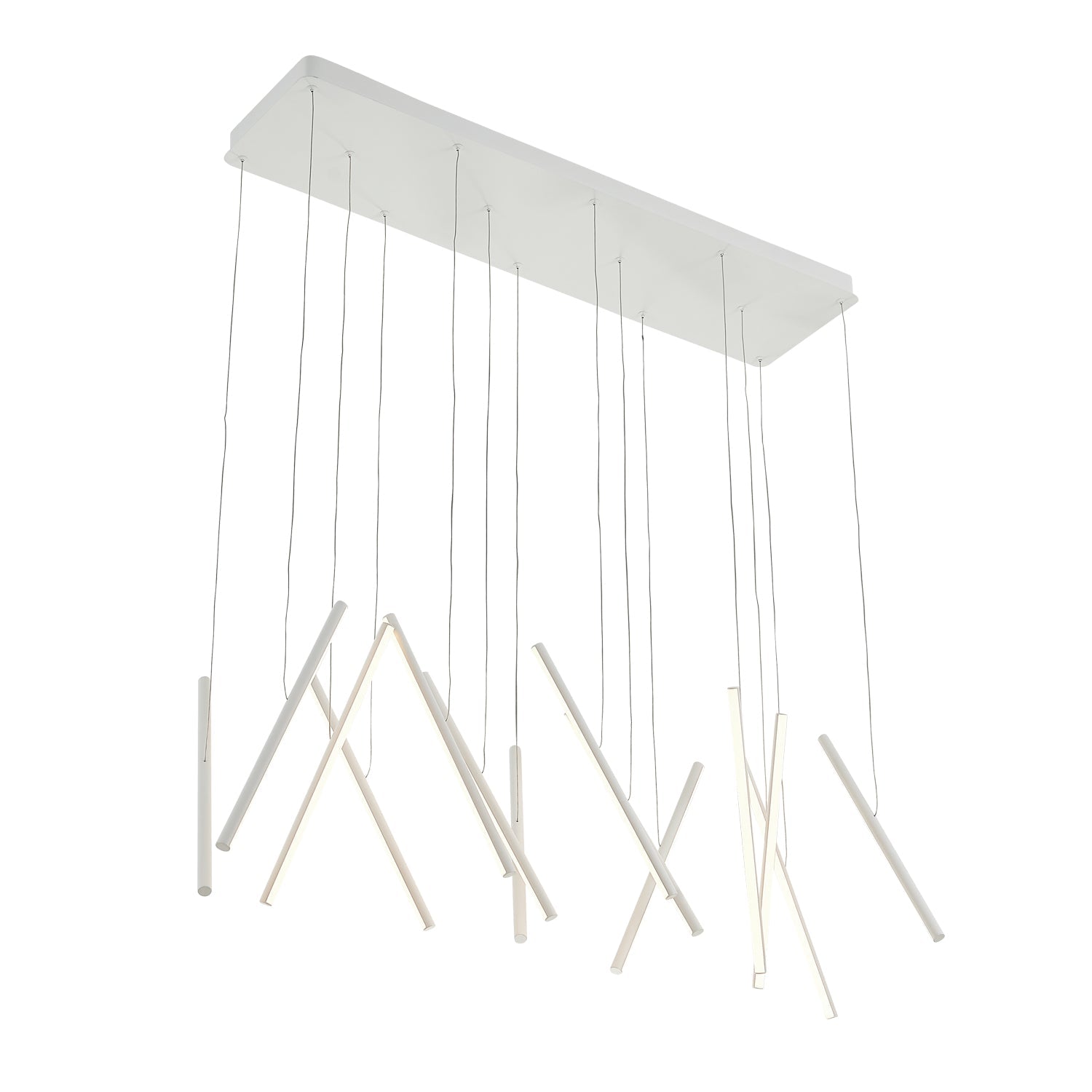 Chopsticks 40-in Linear Pendant - Euro Living Furniture