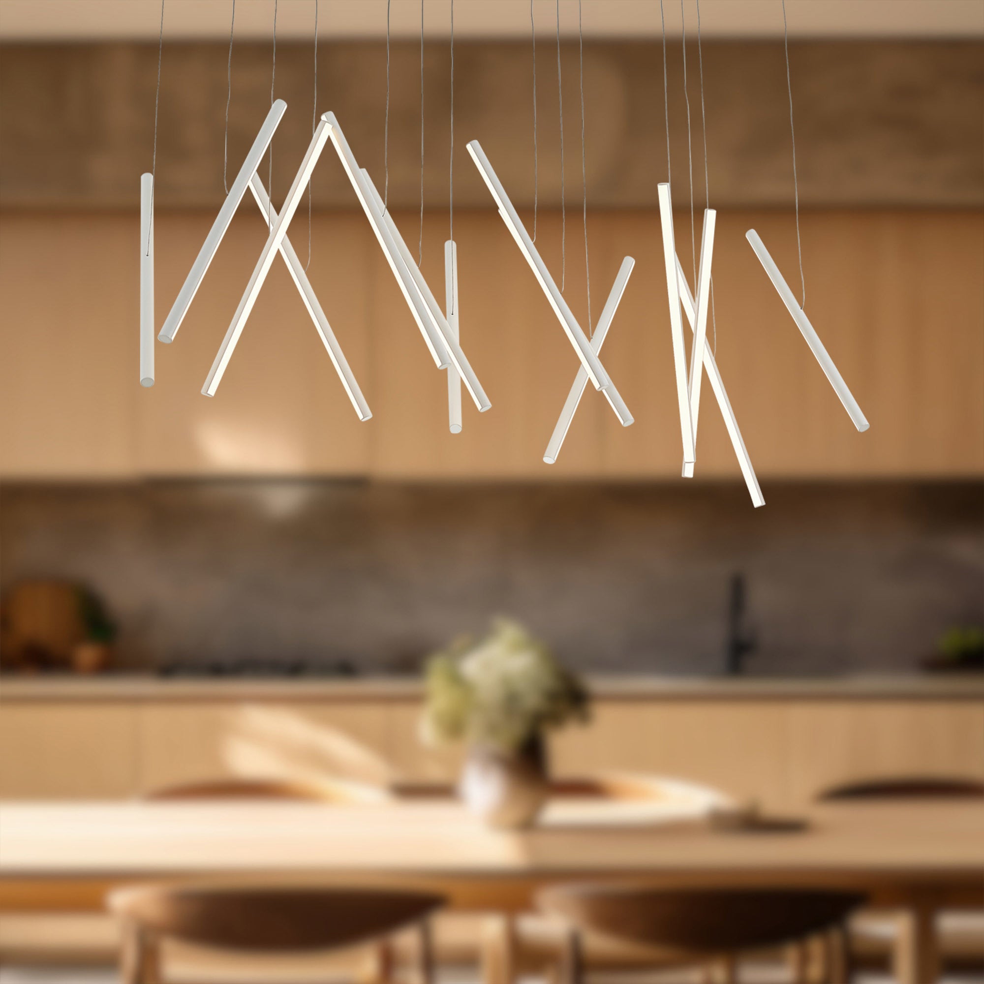 Chopsticks 40-in Linear Pendant - Euro Living Furniture