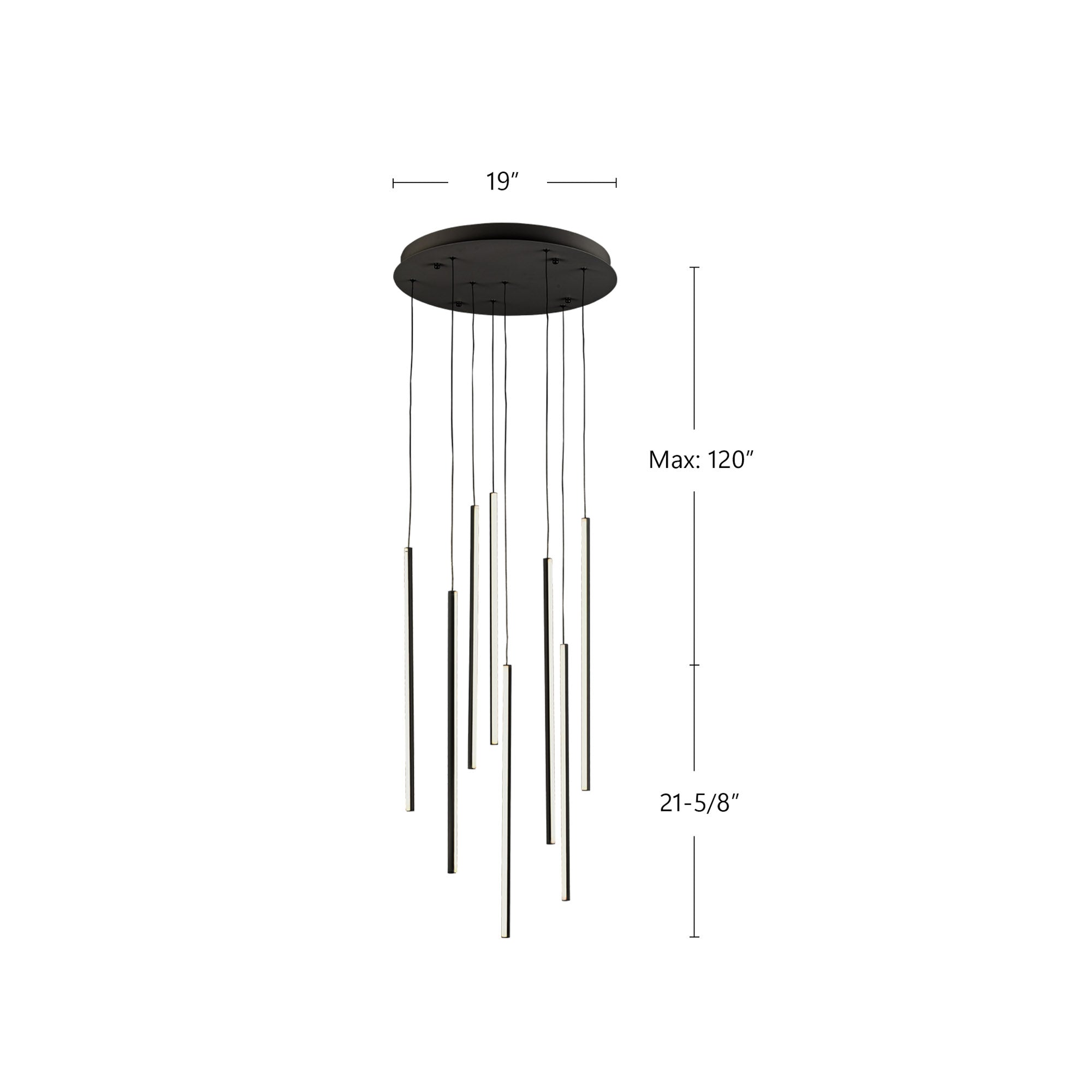 Chopsticks 8 light Chandelier - Euro Living Furniture