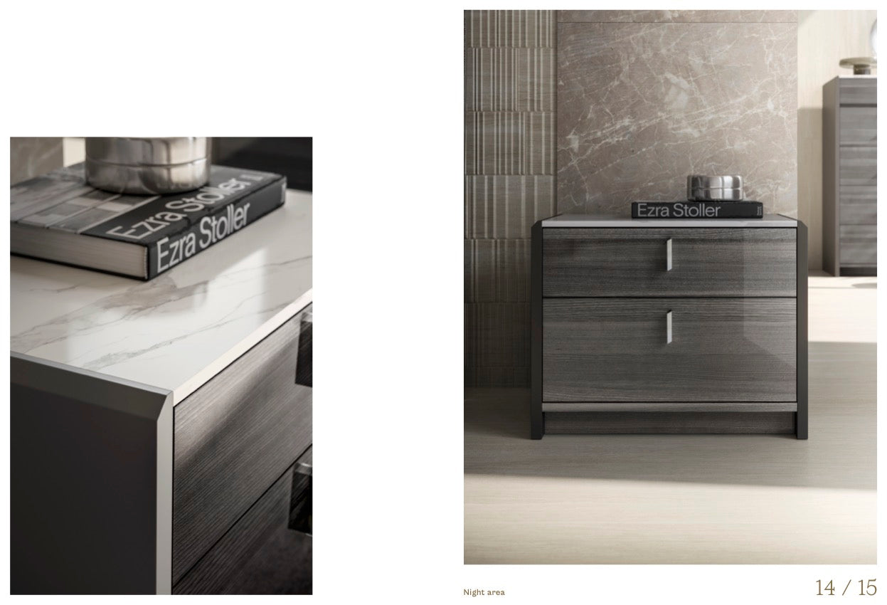 VULCANO Wood Italian Bedroom Collection - Euro Living Furniture