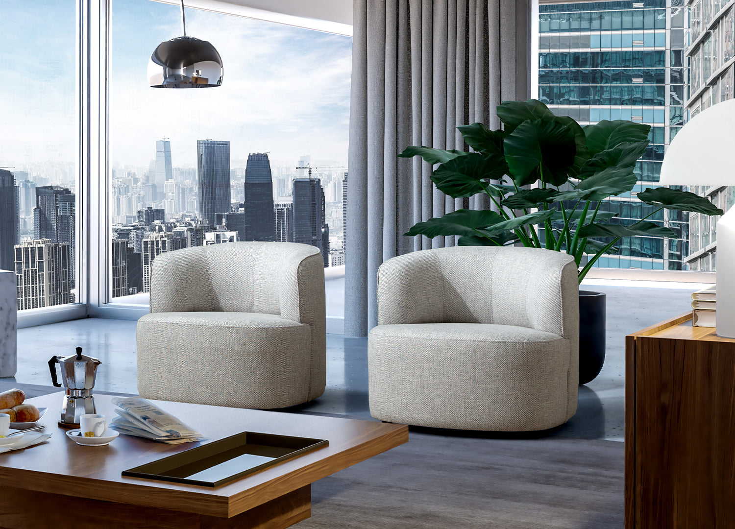 Denn Accent Chair - Euro Living Furniture