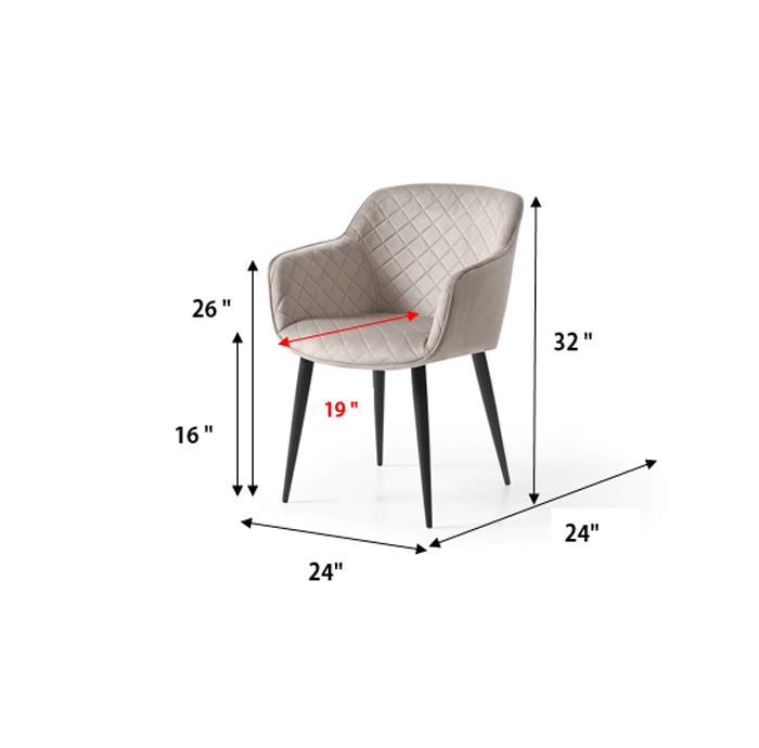 SWEET CHAIR | TAUPE - Euro Living Furniture