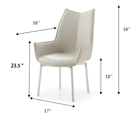EVA SWIVEL CHAIR - Euro Living Furniture