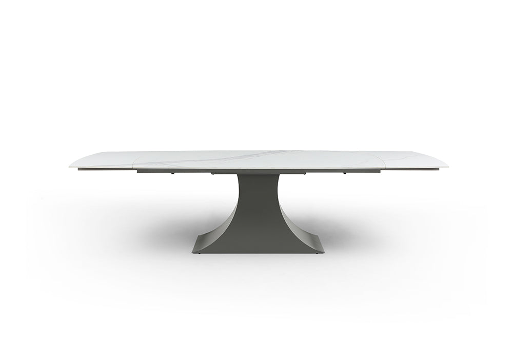 Elegance dining table - white ceramic top - Euro Living Furniture