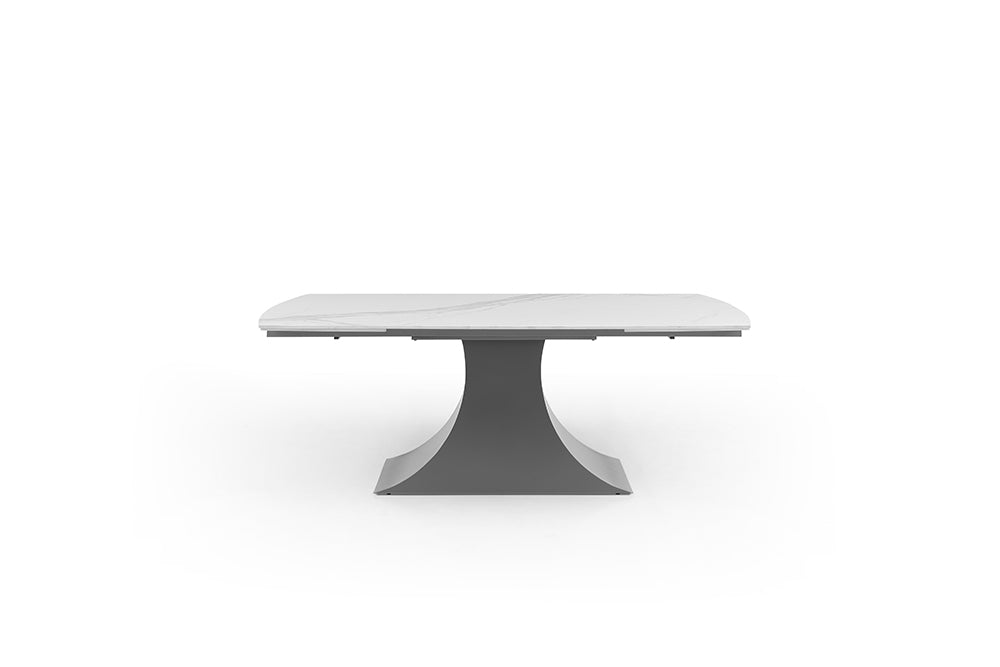 Elegance dining table - white ceramic top - Euro Living Furniture