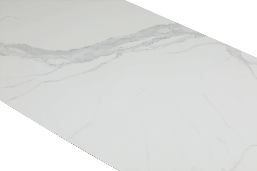 Elegance dining table - white ceramic top - Euro Living Furniture