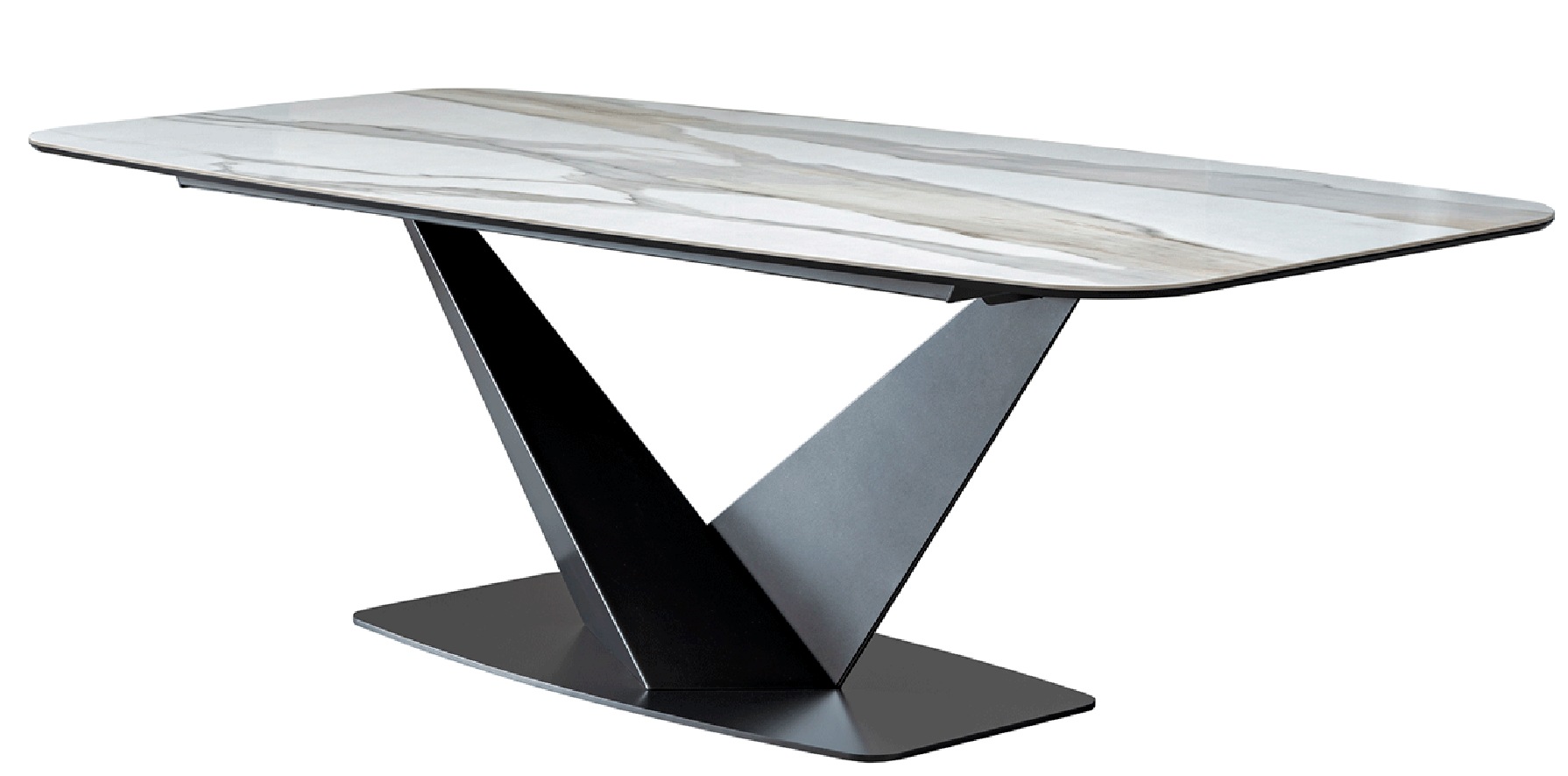 Elite WHITE Dining table - Euro Living Furniture