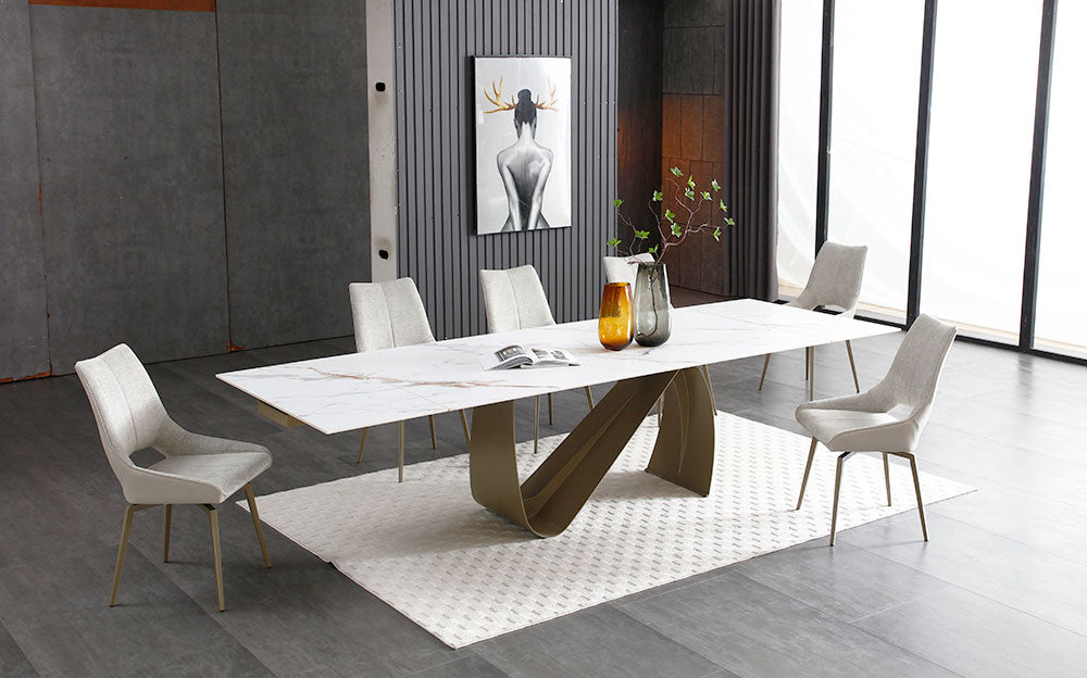 CALISTA 123-IN TABLE | CERAMIC - Euro Living Furniture
