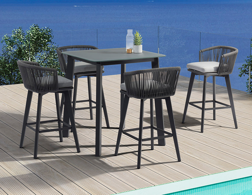 North Outdoor Barstool - Euro Living Furniture