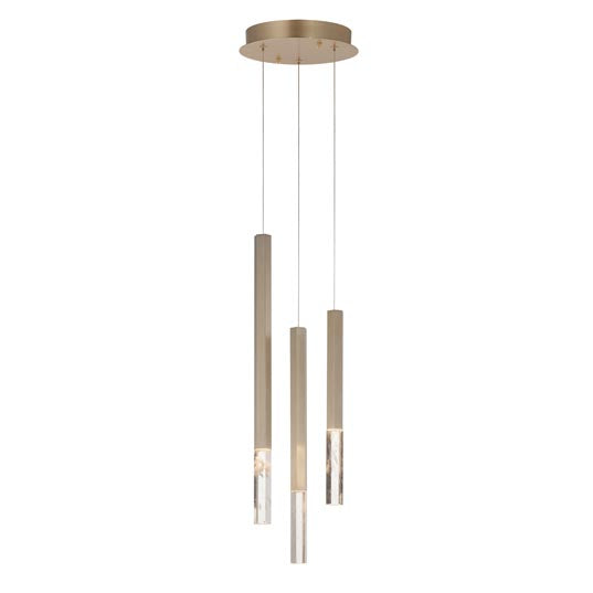 Diana Pendant 3 lights Gold - Euro Living Furniture