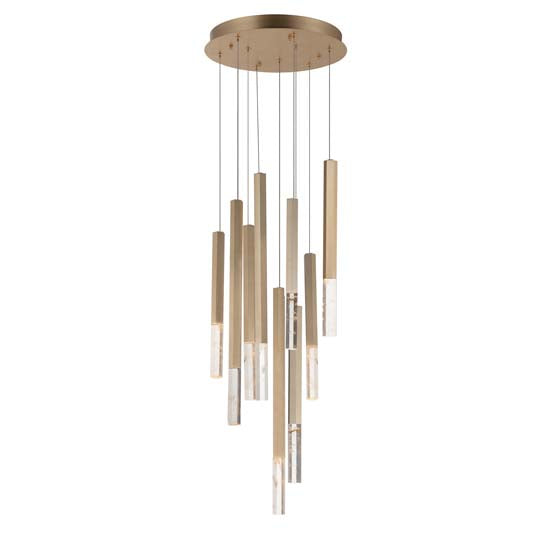 Diana gold Pendant 9 lights - Euro Living Furniture