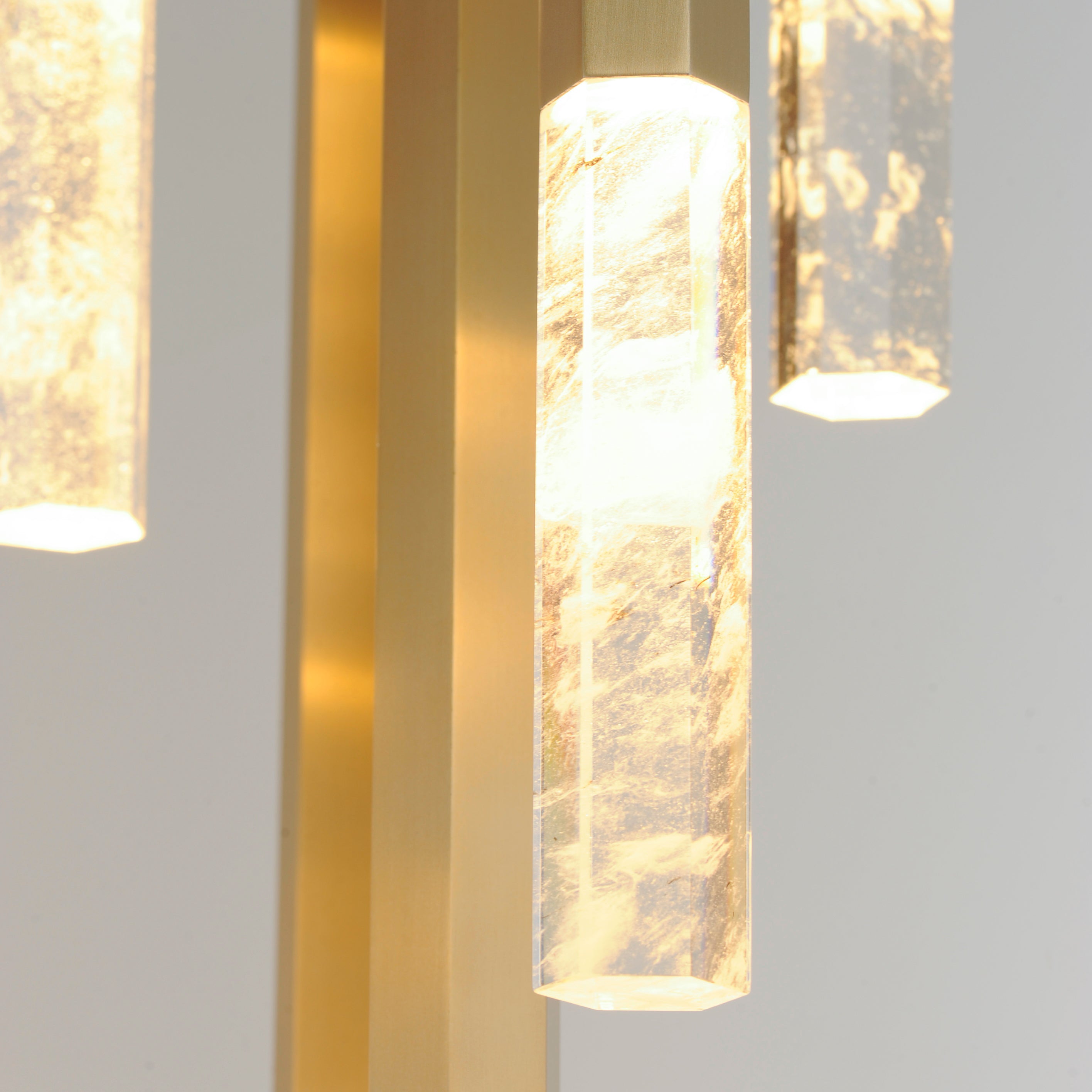 Diana gold Pendant 9 lights - Euro Living Furniture