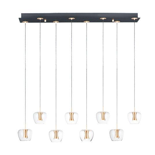 Newton 8 Light 39" Wide LED Pendant - Euro Living Furniture