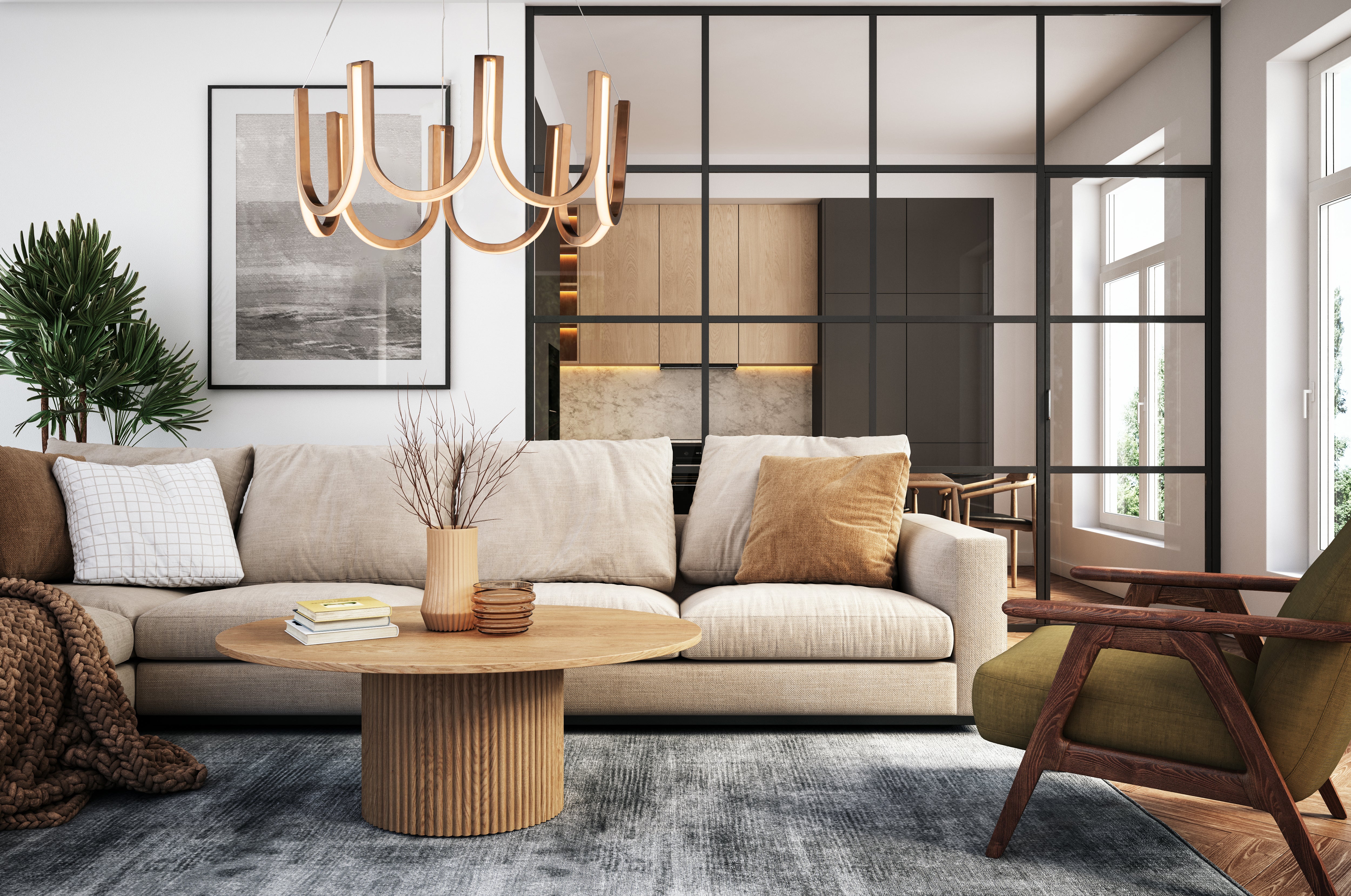 U Chandelier - Euro Living Furniture