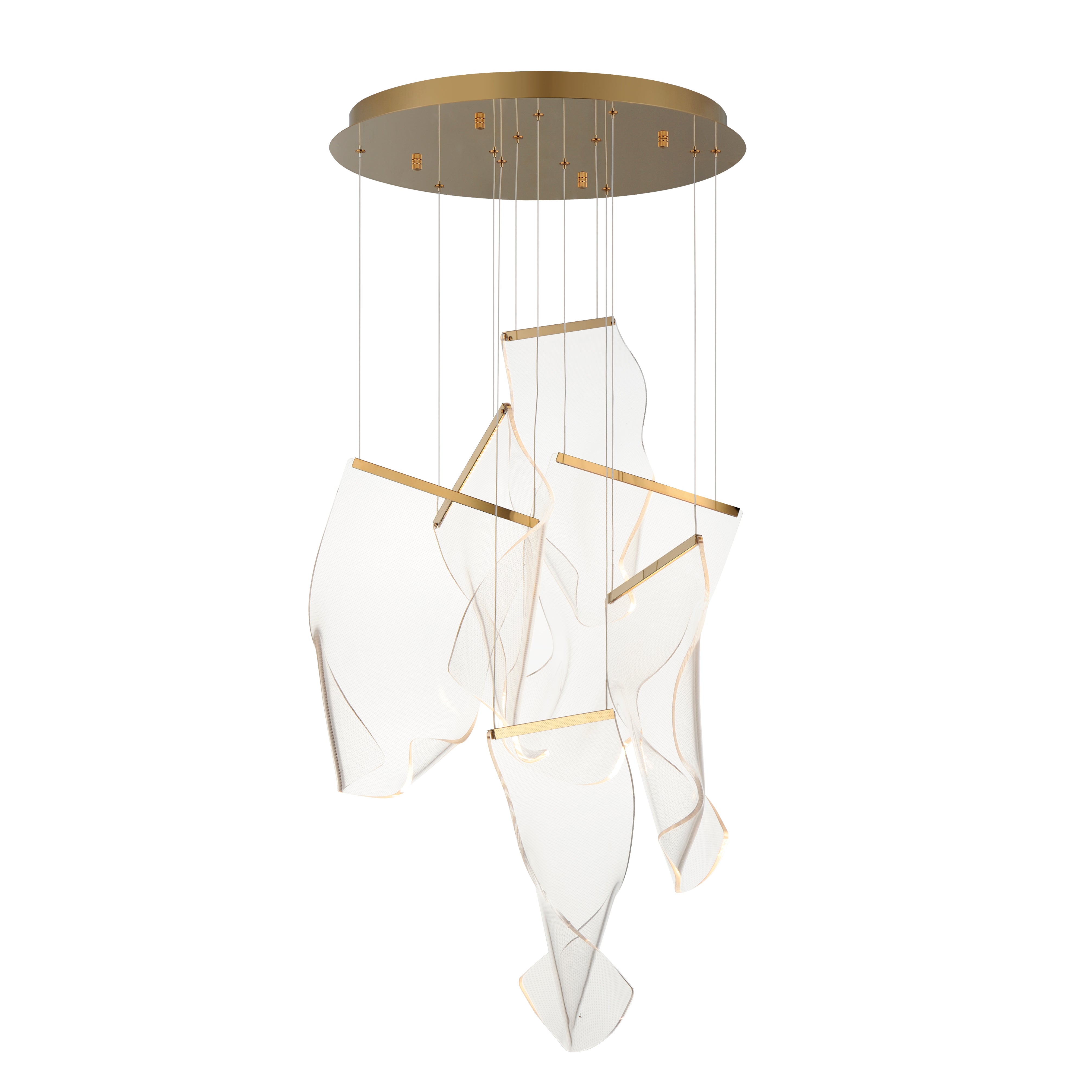 Rinkle Chandelier x 6 Lights - Euro Living Furniture
