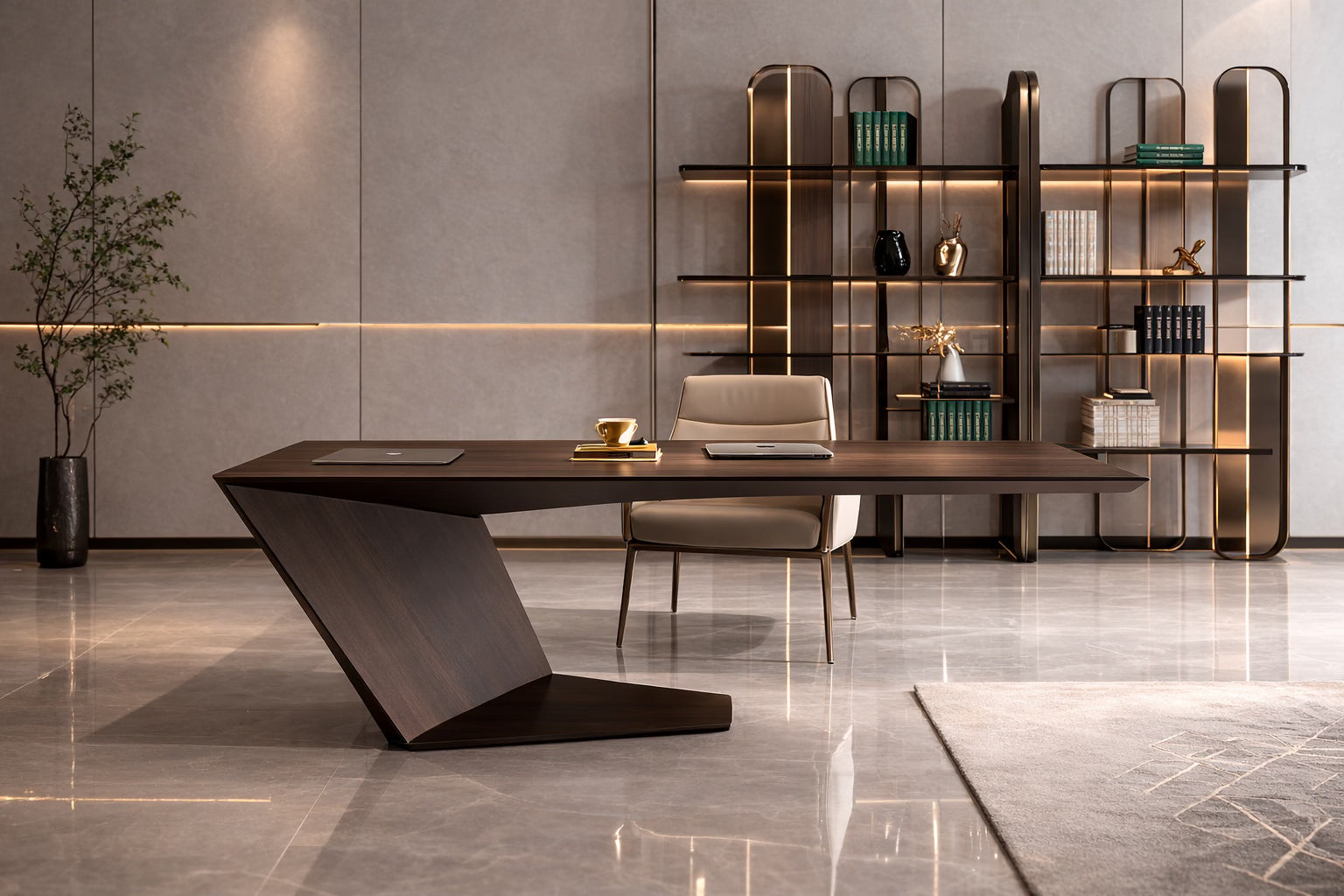 Hug Office Desk - Euro Living Furniture