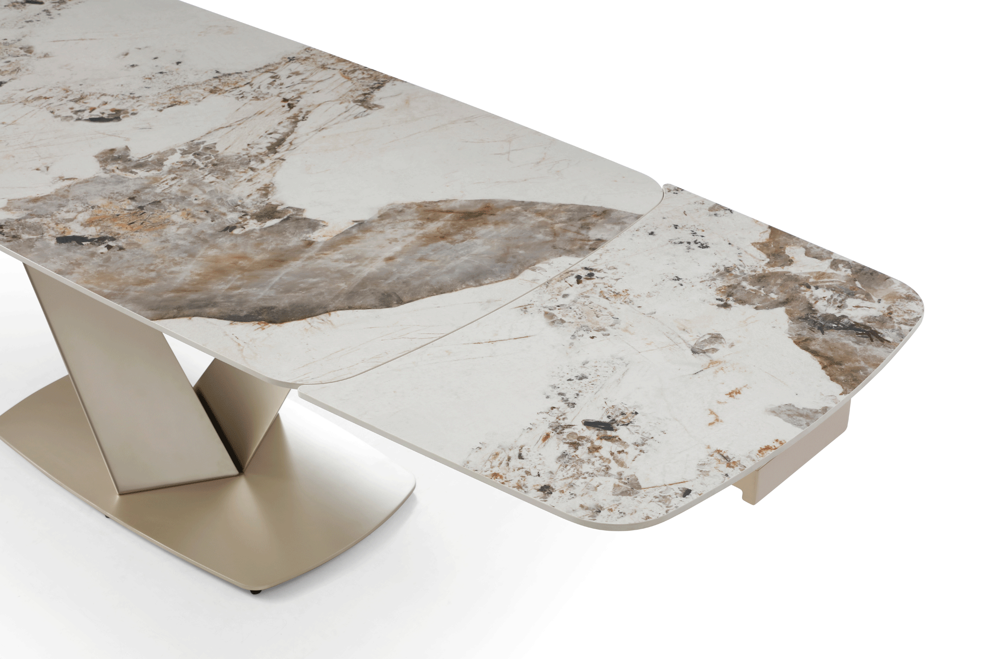 Niah Ceramic Dining Table 110in - Euro Living Furniture