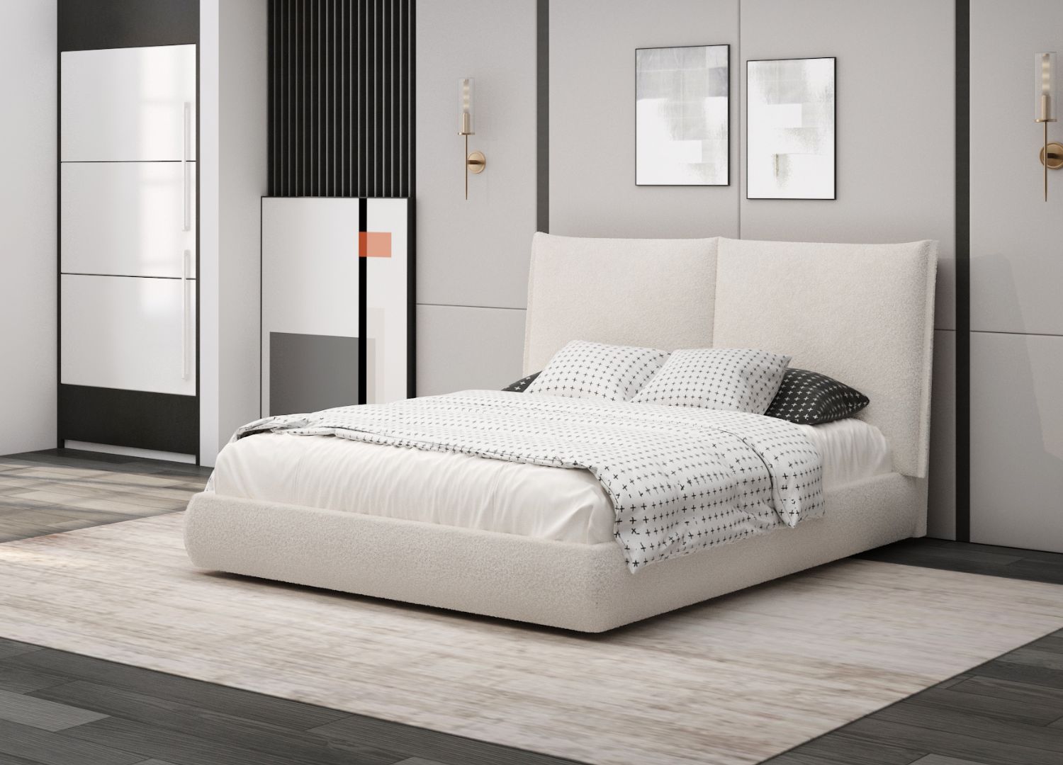 Eric Bed Queen - Euro Living Furniture