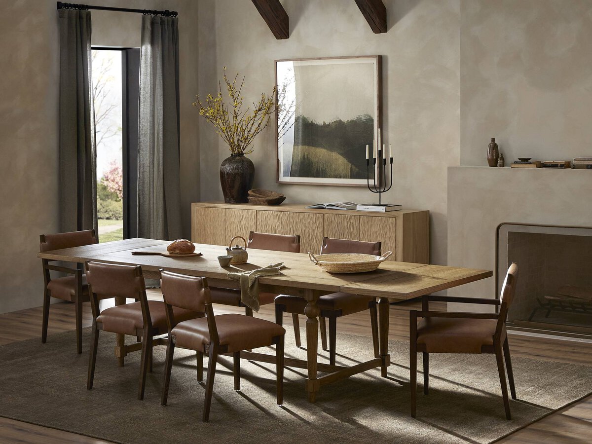 Blinn Extension Dining Table - Euro Living Furniture