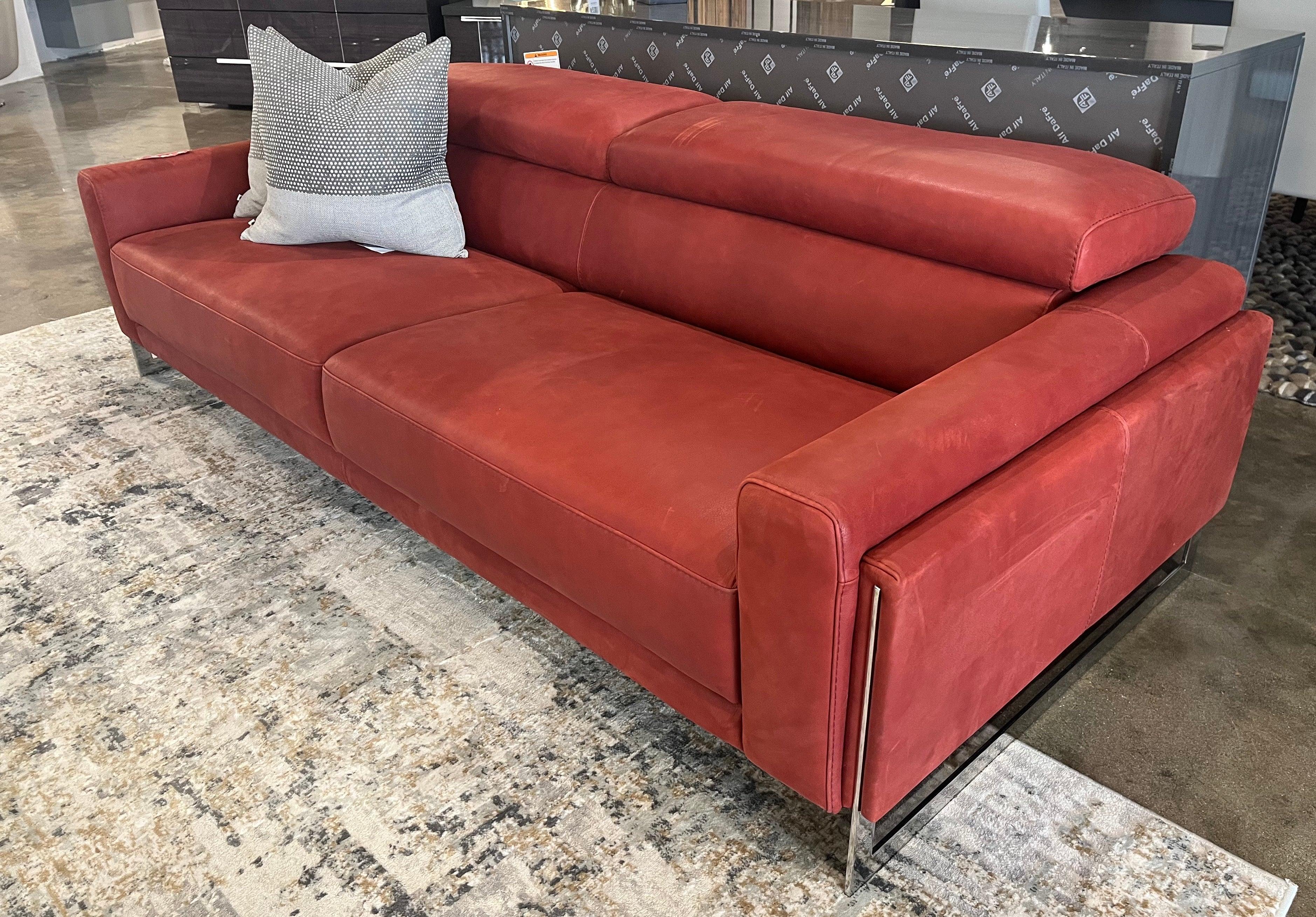 Othello Leather sofa  **Floor Model - Euro Living Furniture
