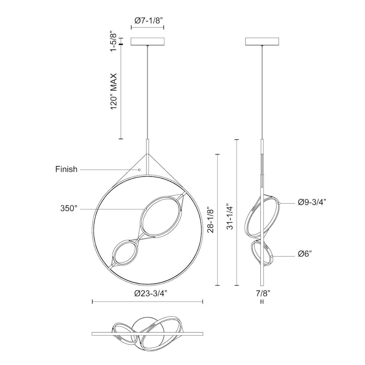 Sari pendant - Euro Living Furniture